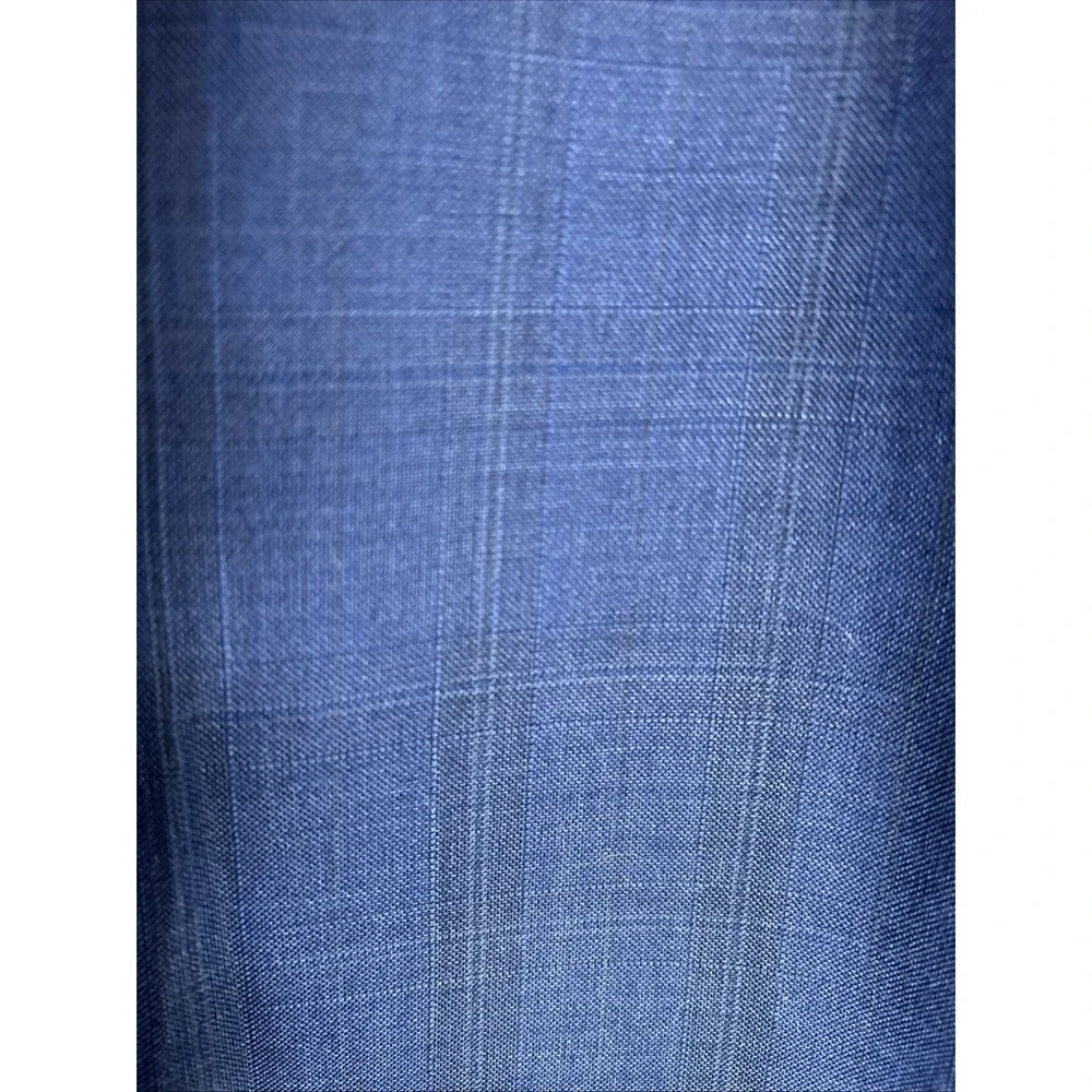 Ermenegildo Zegna Traveller Mens Blue Wool Suit Coat And‎ Pants Sz 46R Mod Fit